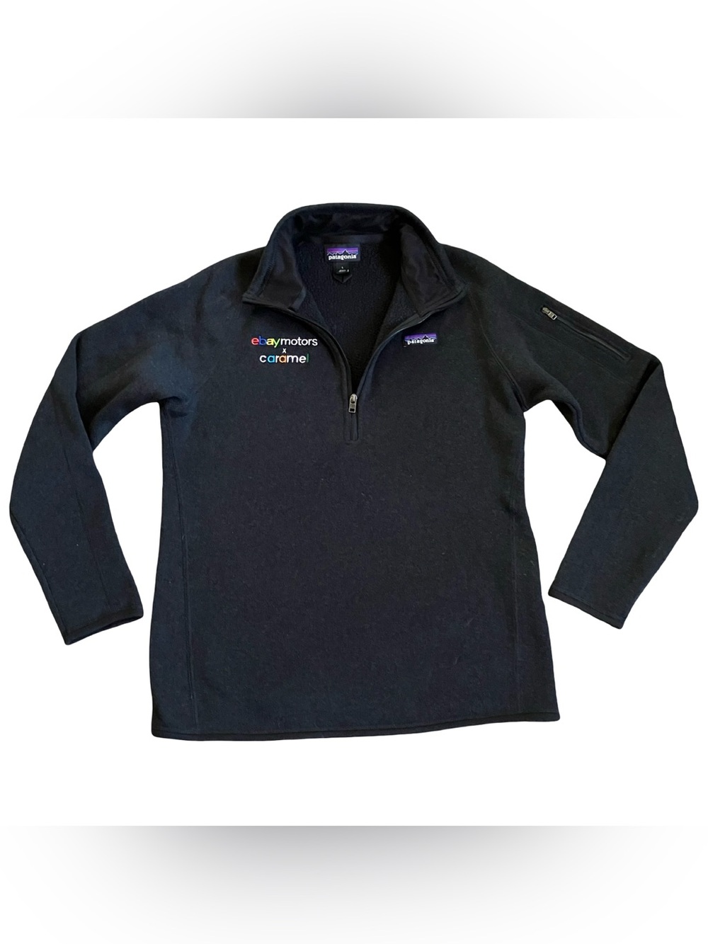 Patagonia Better Sweater Quarter-Zip Pullover Large Sleeve Pocket eBay Emoloyee